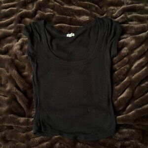 Garage Black Scoop Neck